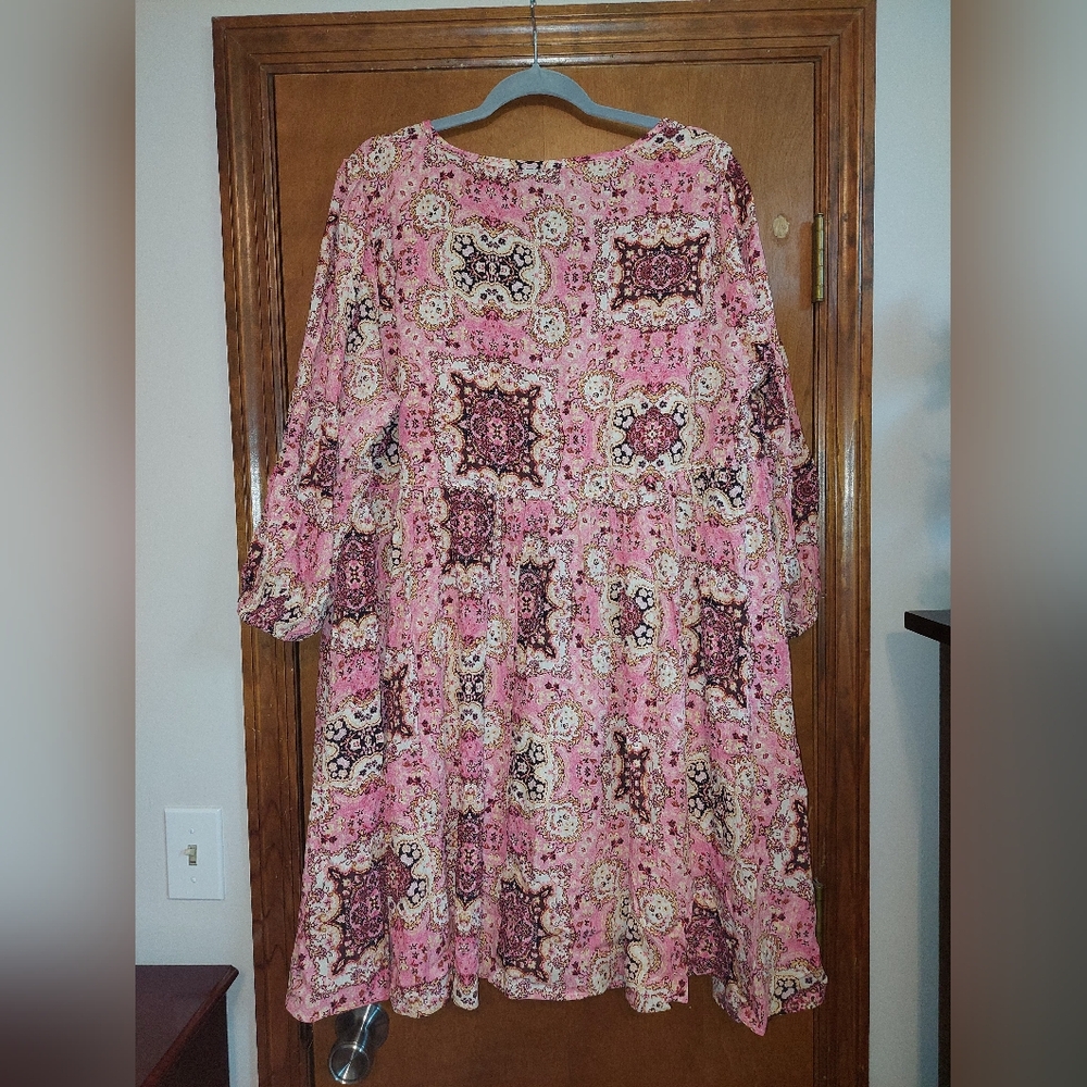 Pink Patterned Dress - Picture 5 of 5